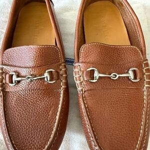 Cole Haan Brown Leather Bit Slip-On Loafers